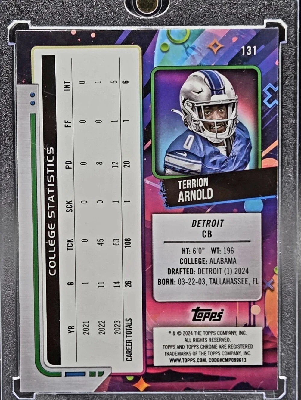 Topps rookie card